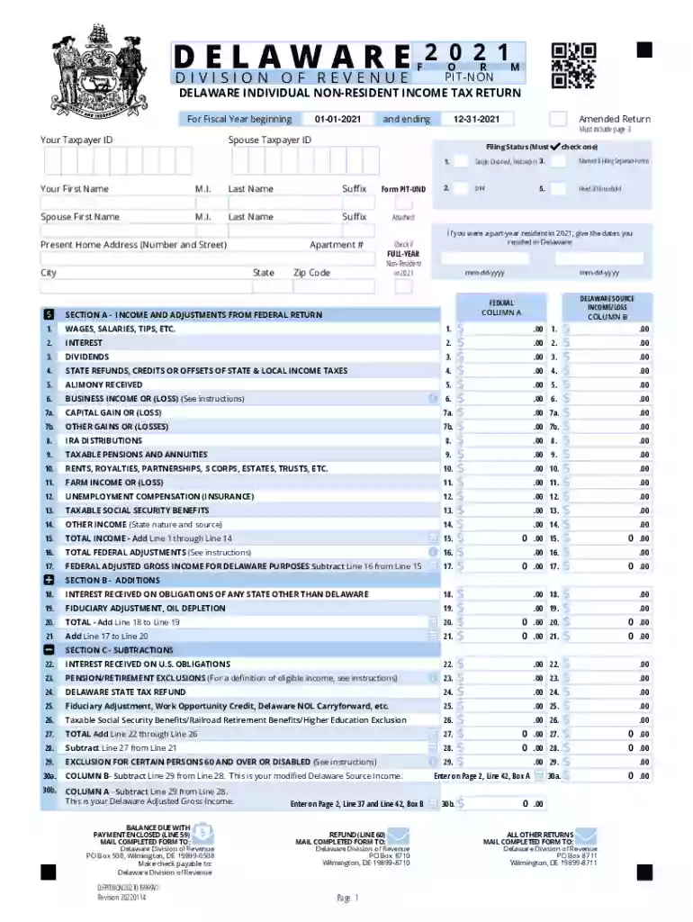 delaware state income tax Preview on Page 1