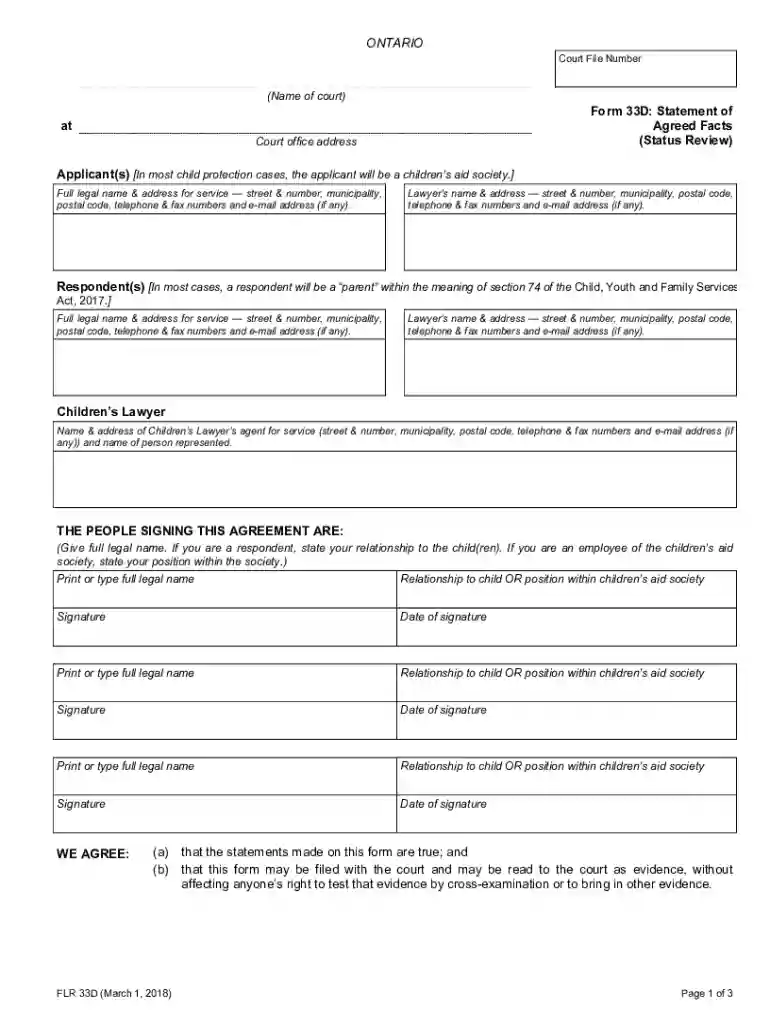 ontario agreed facts Preview on Page 1