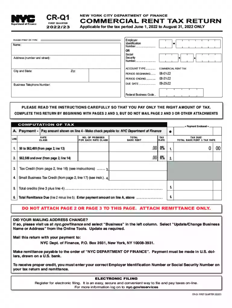 commercial rent tax forms Preview on Page 1