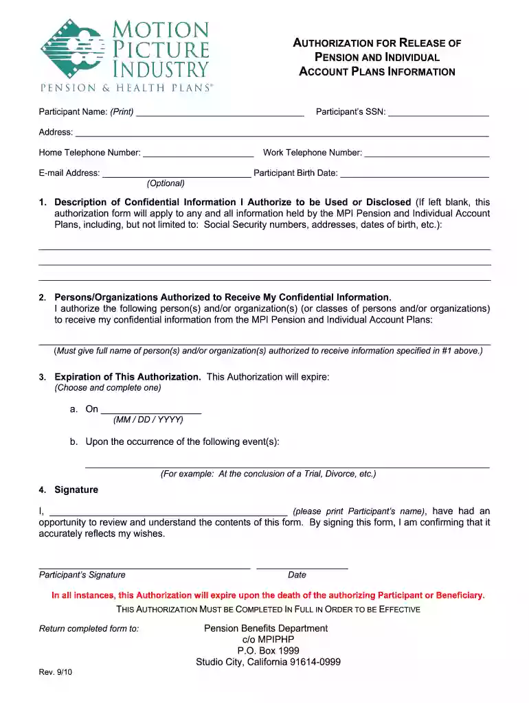 mpi form Preview on Page 1
