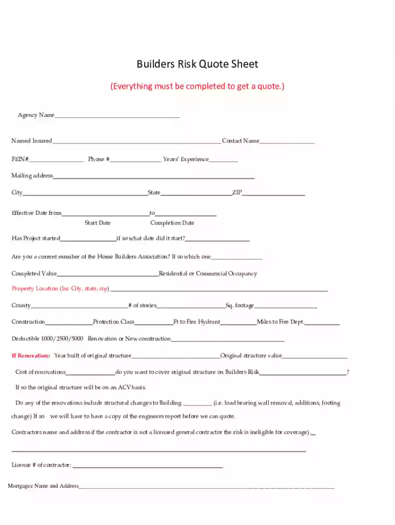 what is builders risk insurance Preview on Page 1
