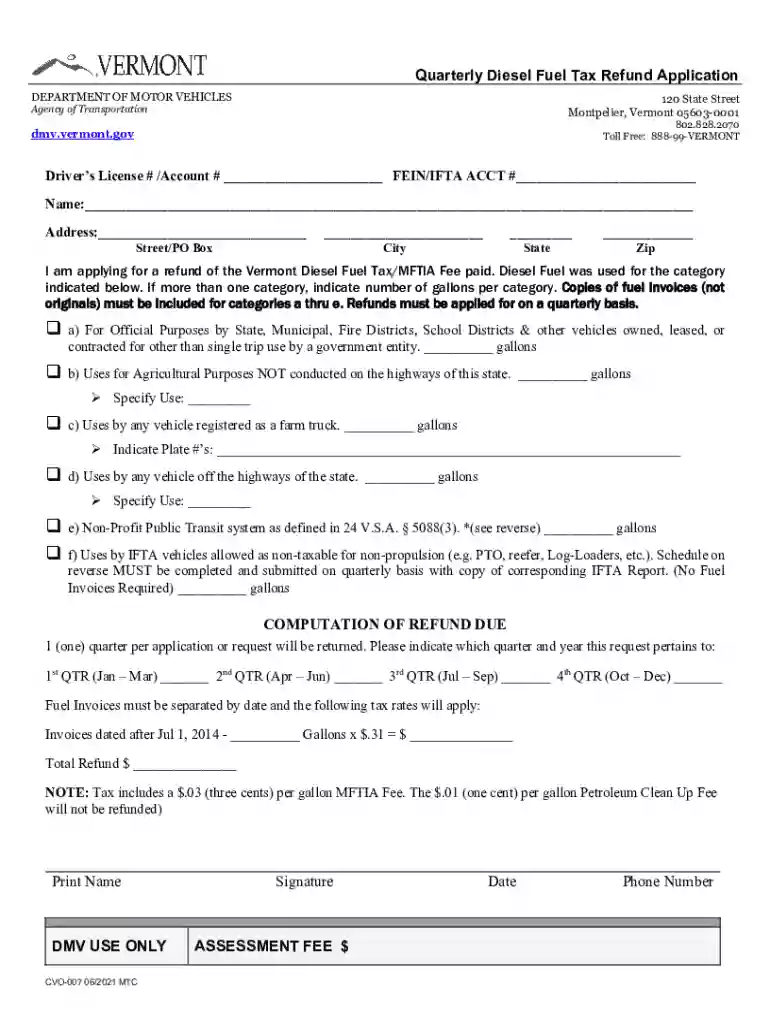 fill.ioFUELS-TAX-REFUND-APPLICATIONFill - FUELS TAX REFUND APPLICATION (Virginia Department of ... Preview on Page 1