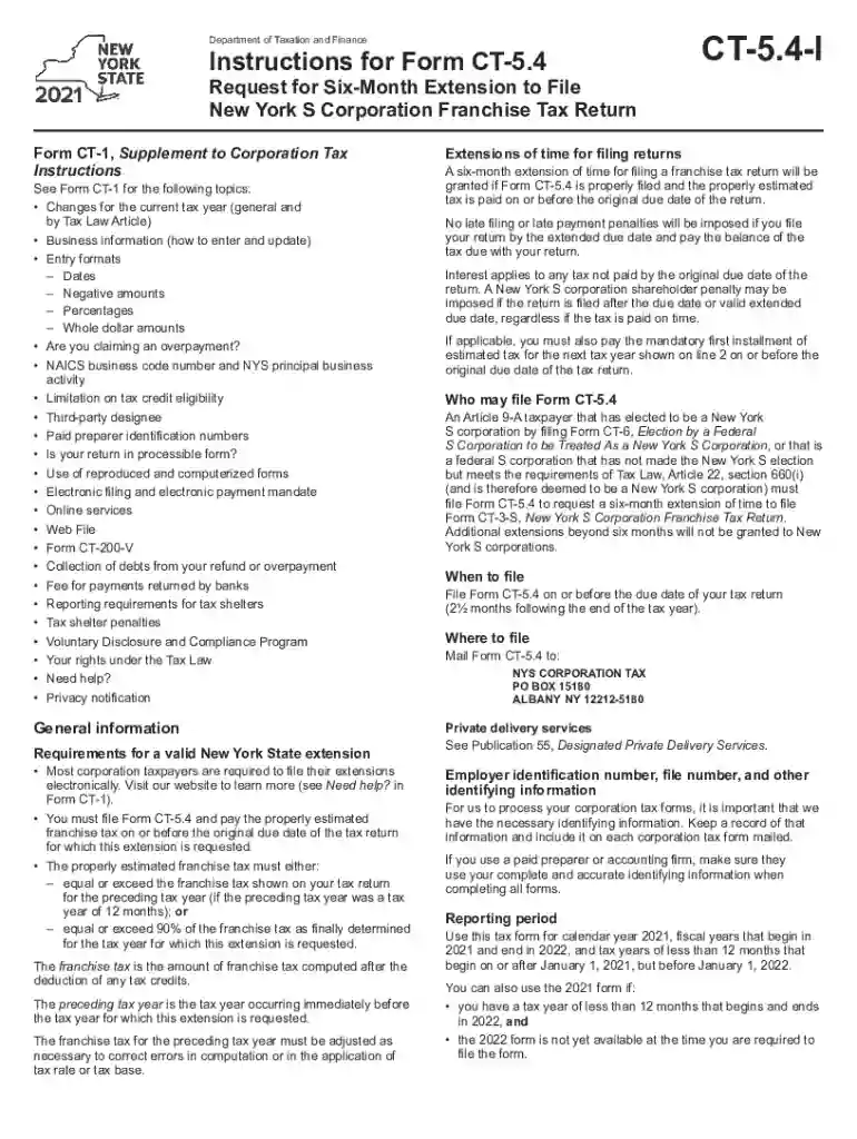 ct 5 4 form Preview on Page 1