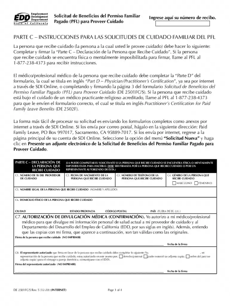 paid family leave de2501fc s Preview on Page 1