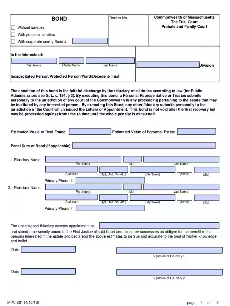 mpc 801 form Preview on Page 1
