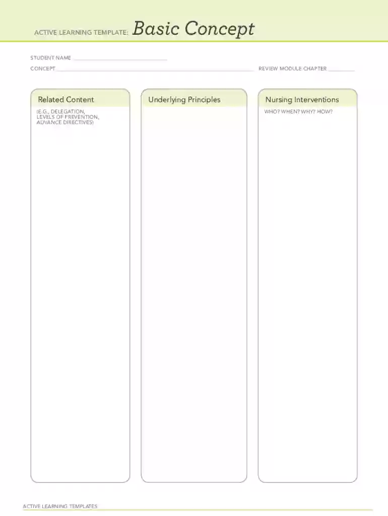 active learning template Preview on Page 1