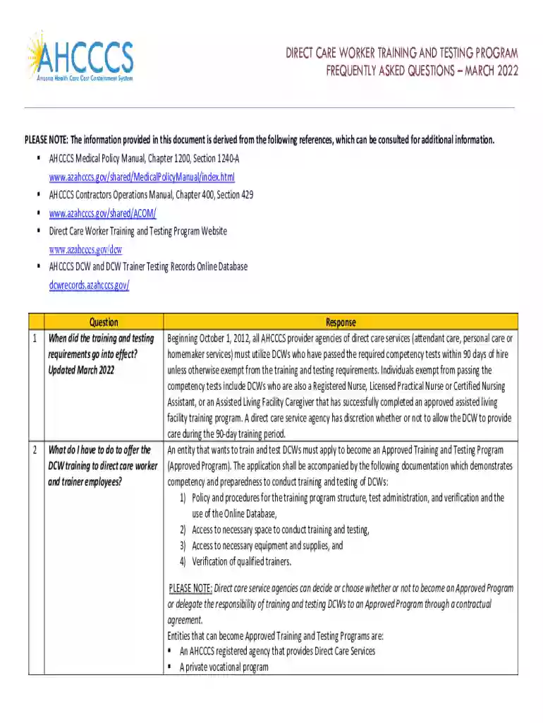 ahcccs frequently asked questions Preview on Page 1