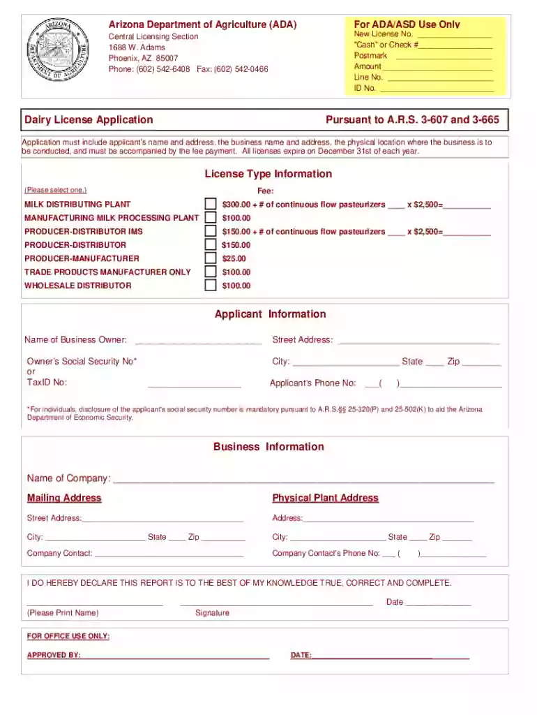 agriculture az download-formsDownload FormsArizona Department of Agriculture Preview on Page 1