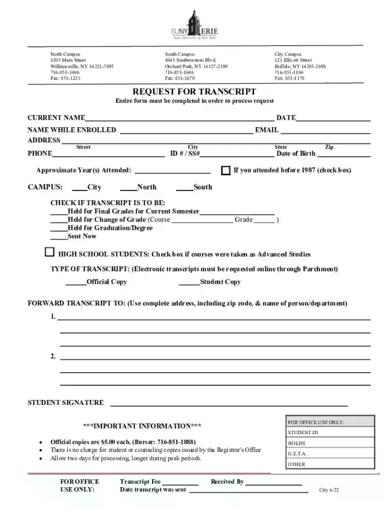 Official Transcript New Logo Preview on Page 1