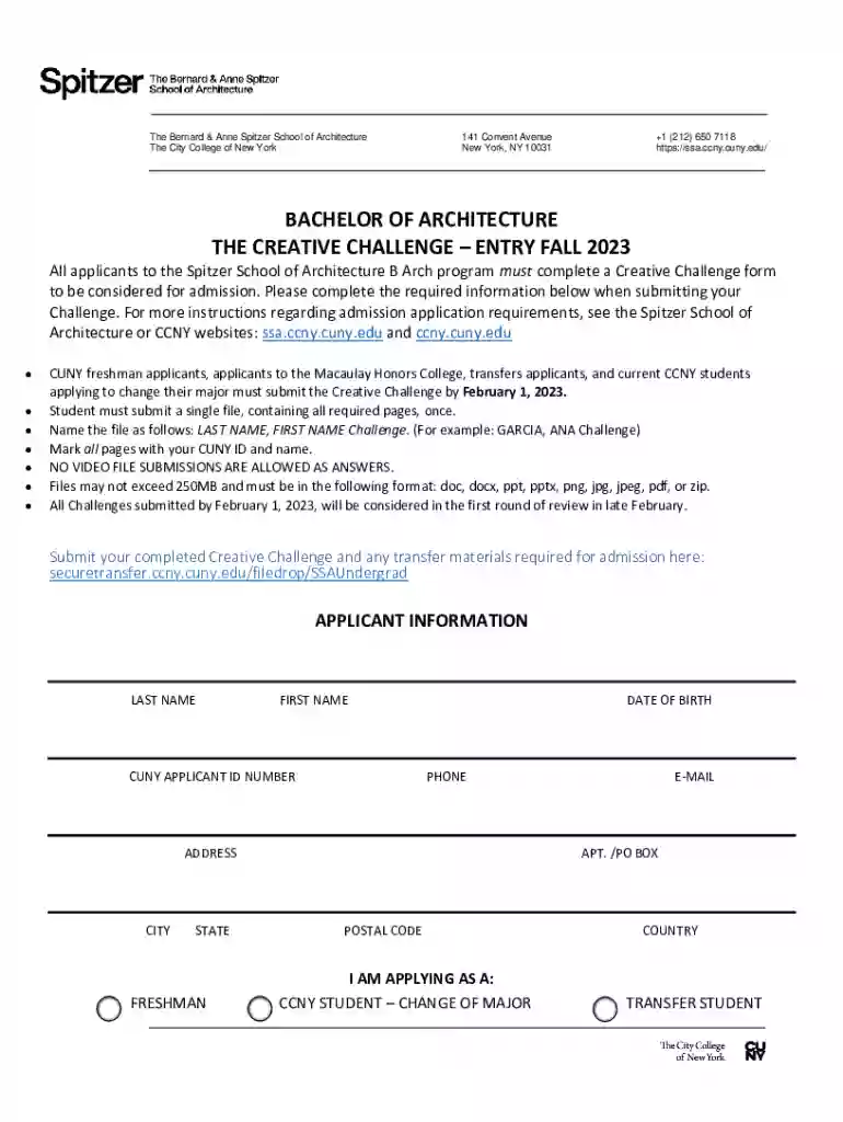 bernard and anne spitzer school of architecture Preview on Page 1