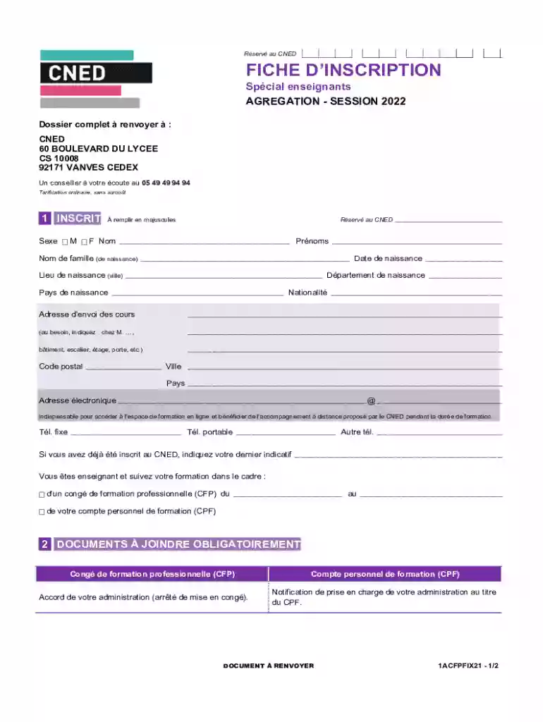 cned espace inscrit Preview on Page 1
