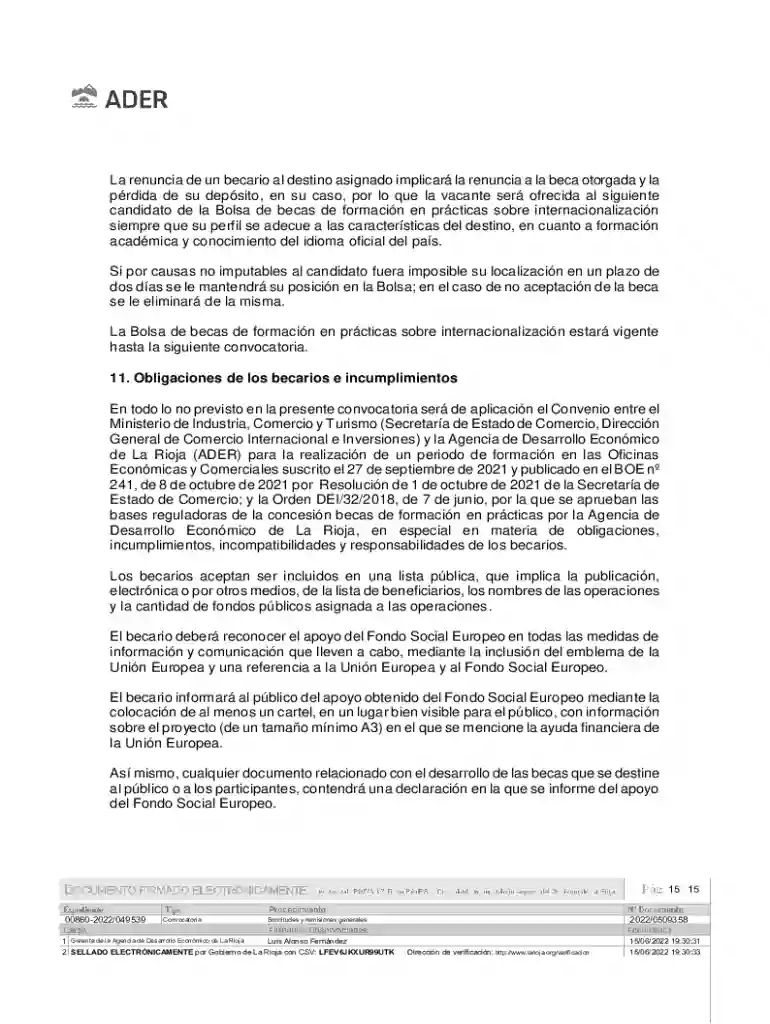 resolucin de la agencia de desarrollo econmico de la Preview on Page 1