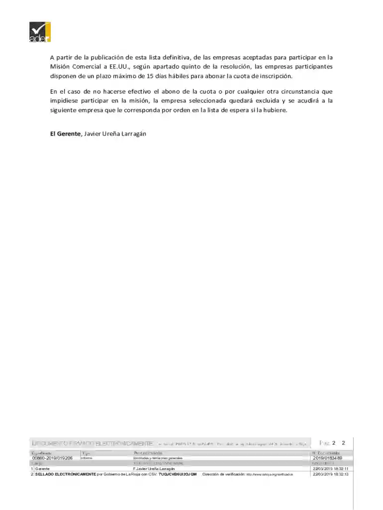 Convocatoria de auxiliar administrativo en Nueva York Preview on Page 1