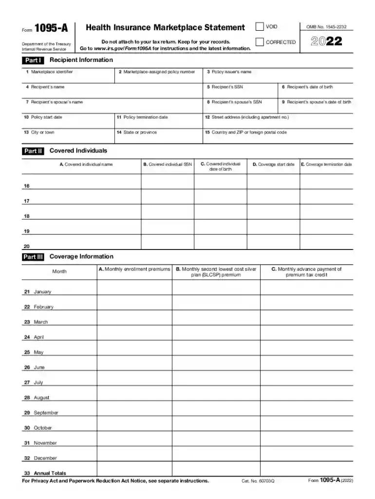 1095 a form 2022 Preview on Page 1