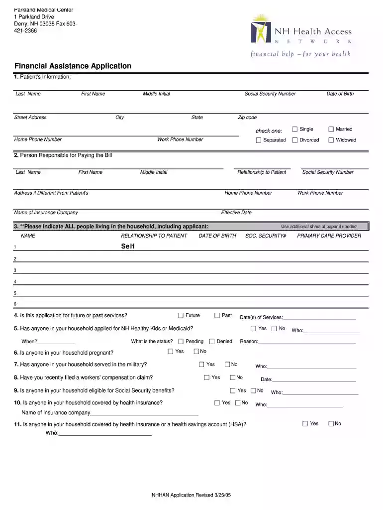 parkland financial assistance Preview on Page 1
