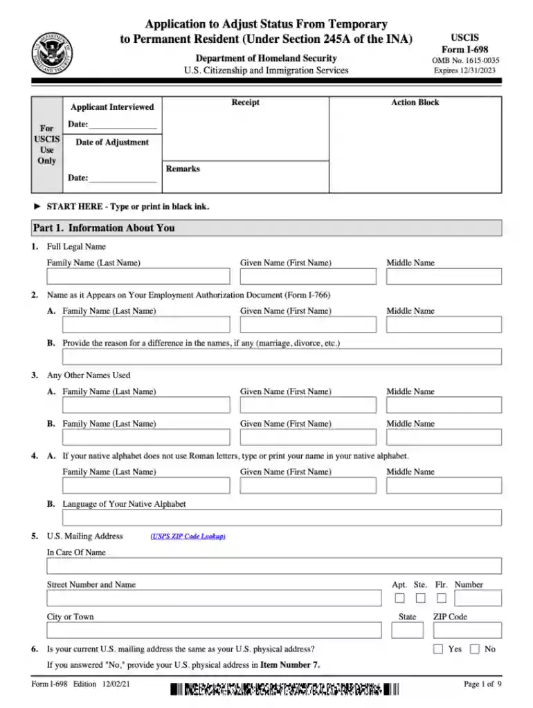 i 698 form Preview on Page 1