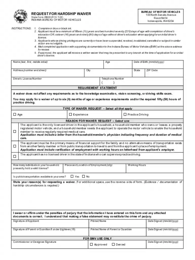 State Form 28622 Preview on Page 1