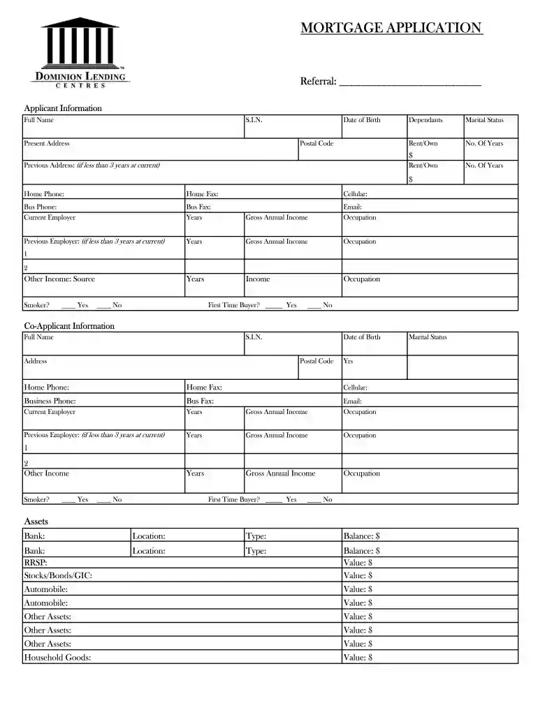 লোন ফরম pdf Preview on Page 1