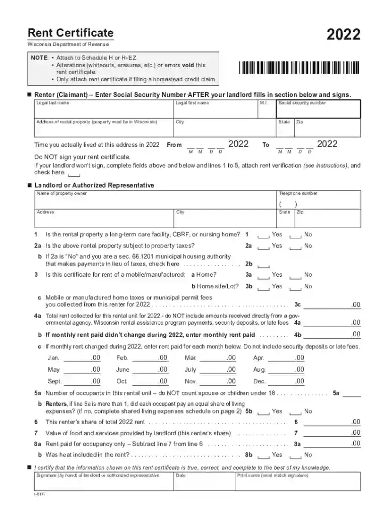 rent certificate 2023 Preview on Page 1