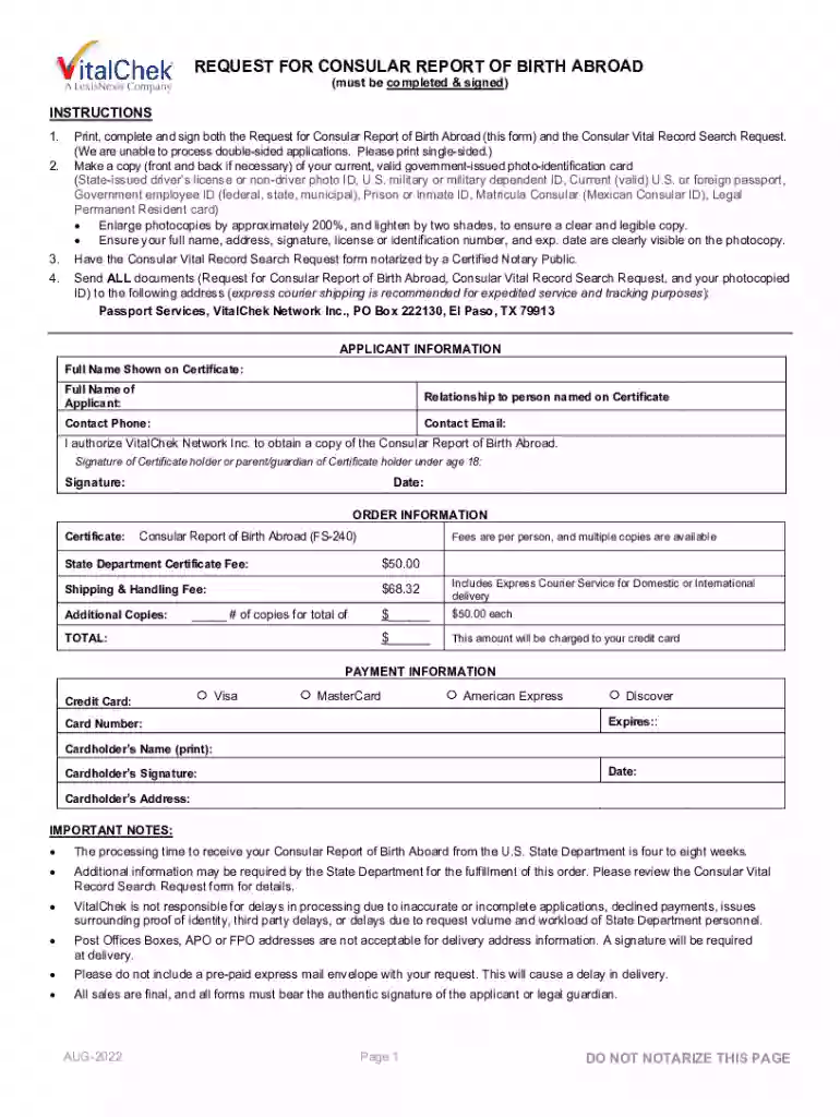 consular report abroad Preview on Page 1