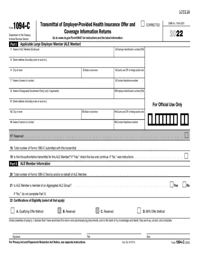 1094 c form 2022 Preview on Page 1