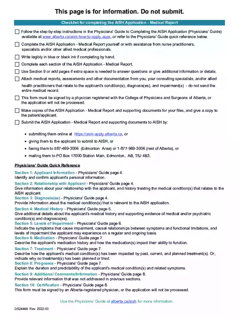 aish application form Preview on Page 1