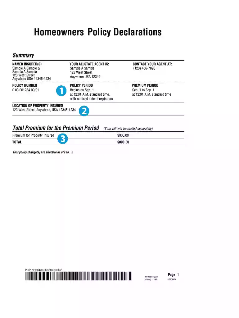 allstate insurance card template Preview on Page 1