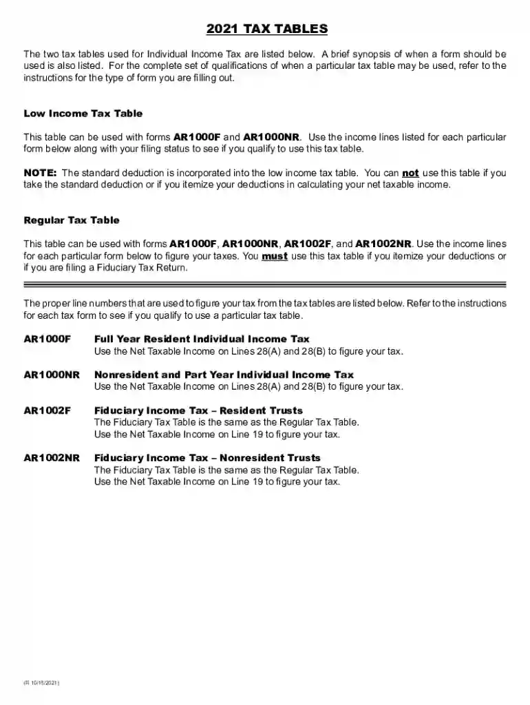 2021 federal tax tables Preview on Page 1