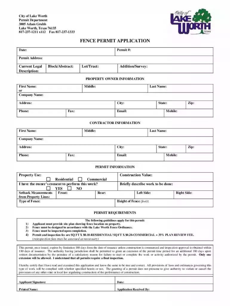 Applications and FormsLake Worth, TexasBuilding Permits - Lake Worth BeachBuilding Permits - Lake Worth BeachLake Worth, Texas Preview on Page 1