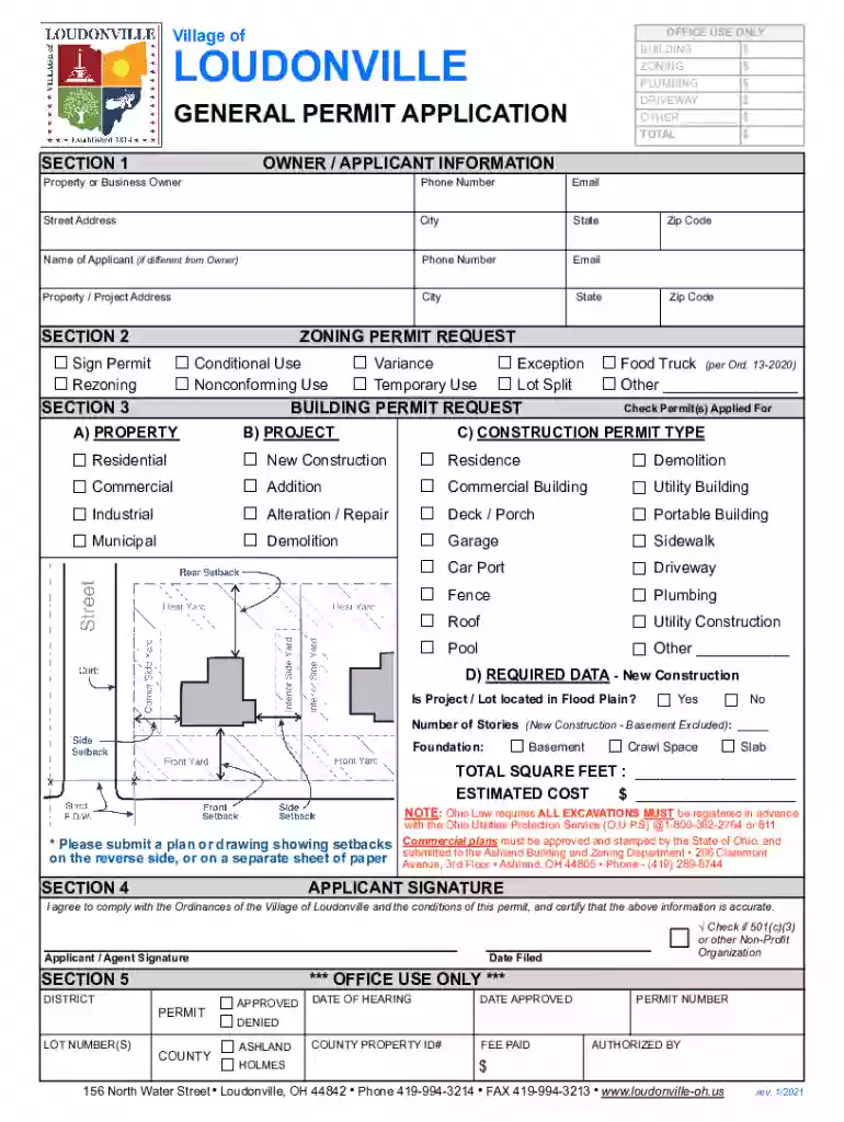 Loudonville General Permit Application rev. 1 Preview on Page 1