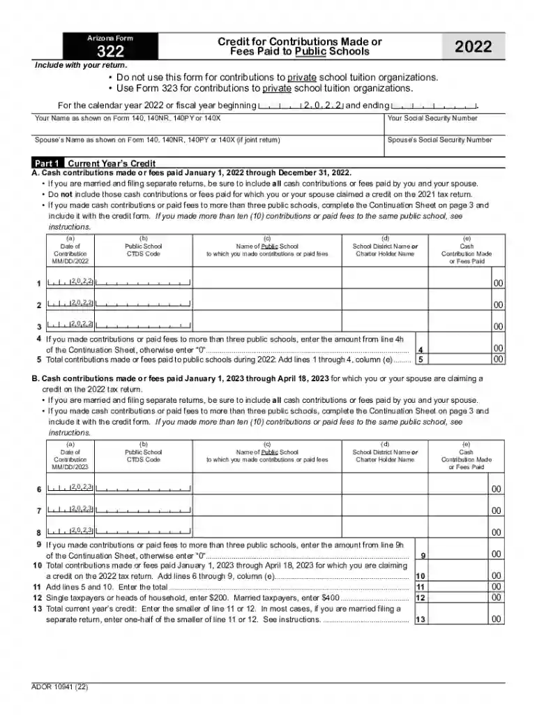 Do not use this form for contributions to private school tuition organizations Preview on Page 1
