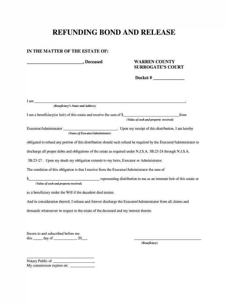 nj refunding bond release county Preview on Page 1