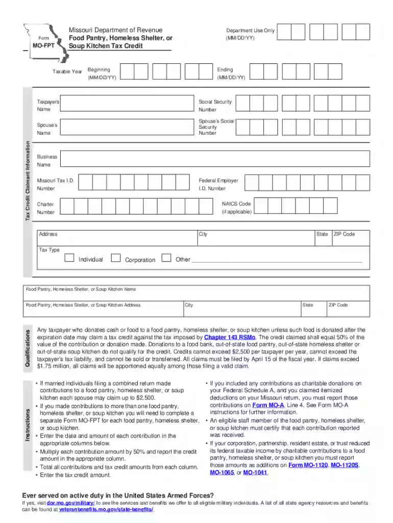 mo food pantry tax credit Preview on Page 1