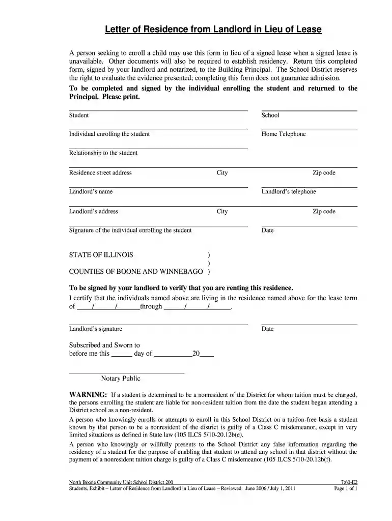 student form Preview on Page 1