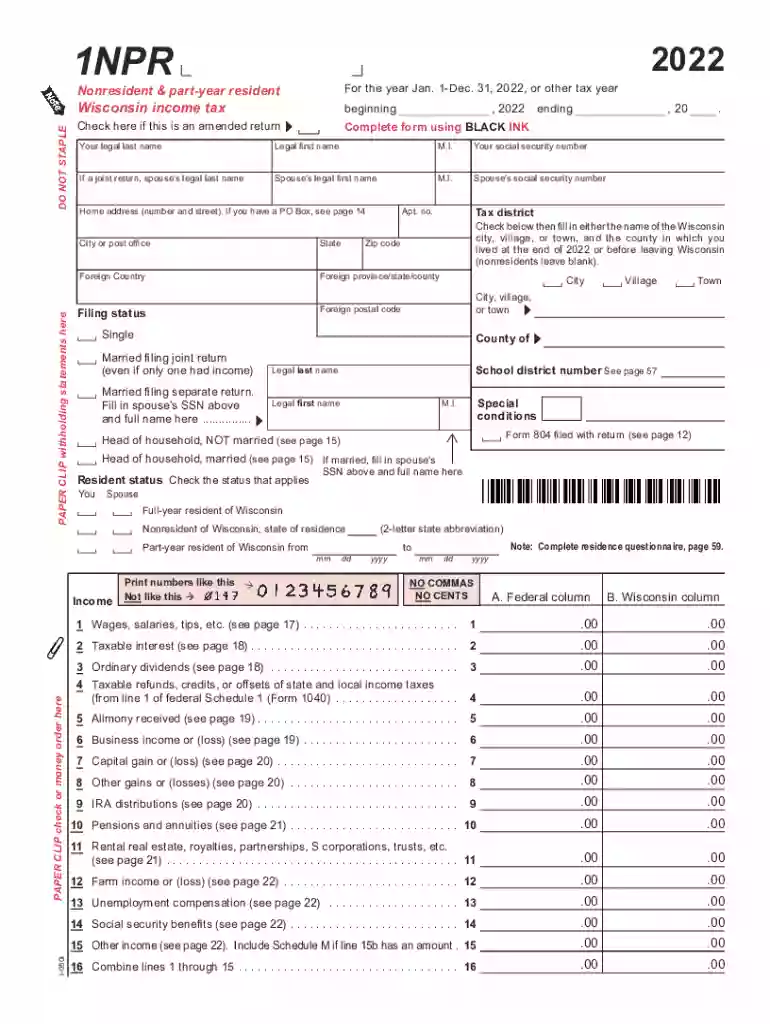1npr form Preview on Page 1