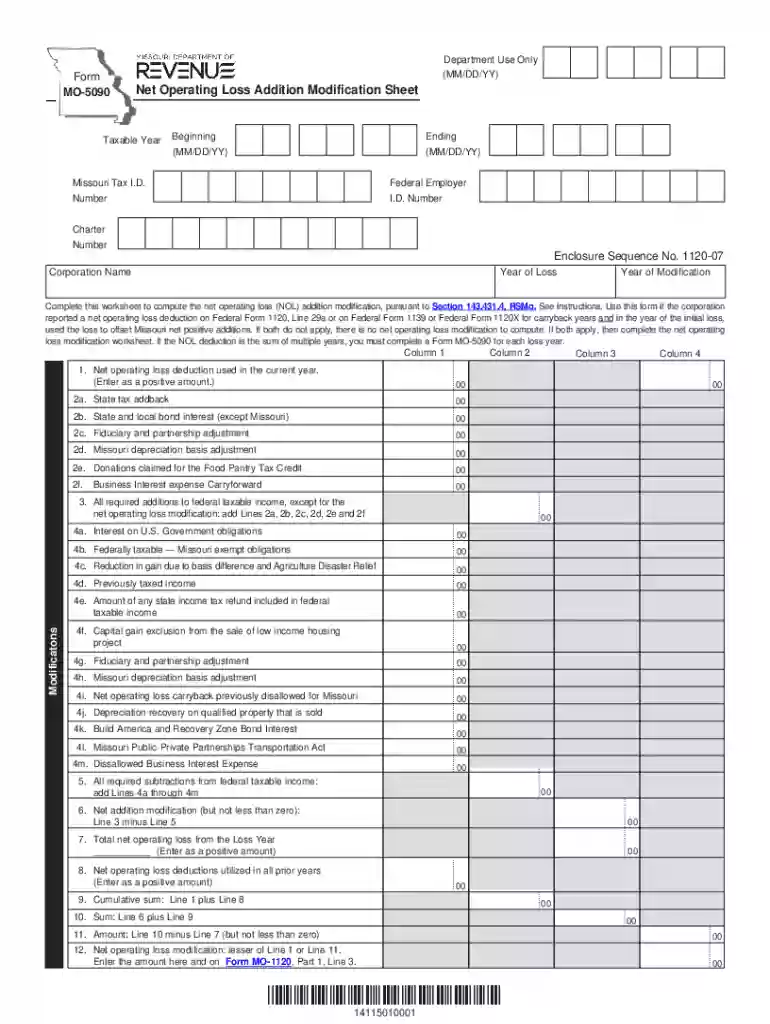 form mo 5090 Preview on Page 1
