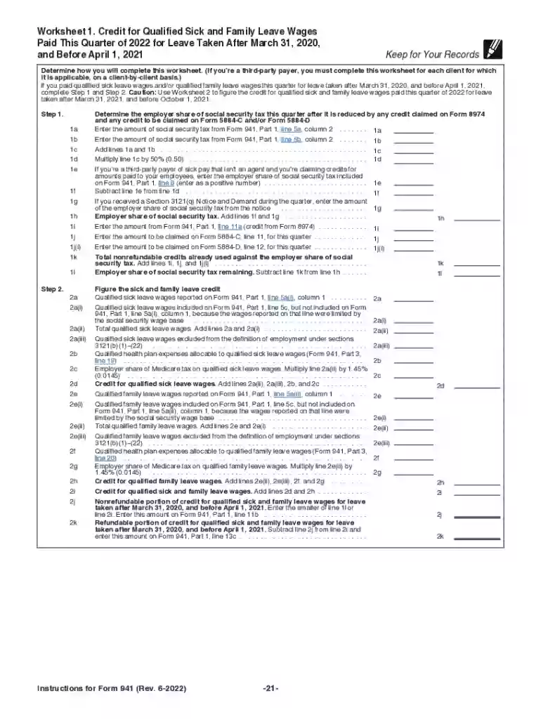 2022 form 941 Preview on Page 1