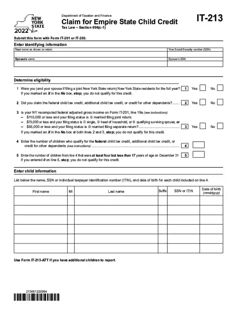 empire state child tax credit Preview on Page 1