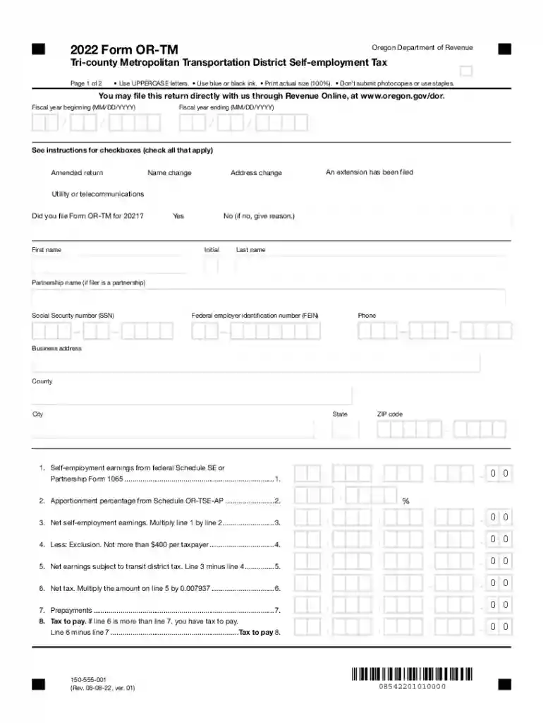 or tm form Preview on Page 1