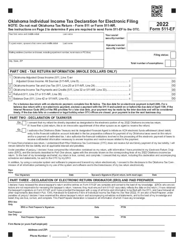form 511 ef Preview on Page 1