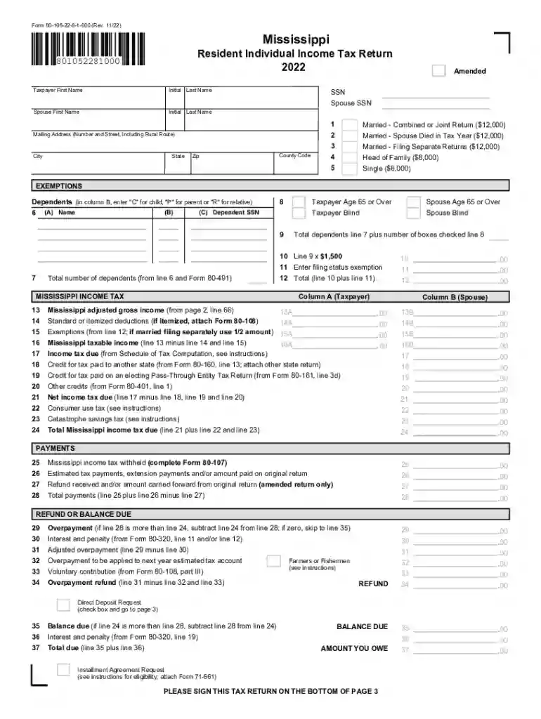 Individual Income Tax Interest and Penalty Worksheet Preview on Page 1