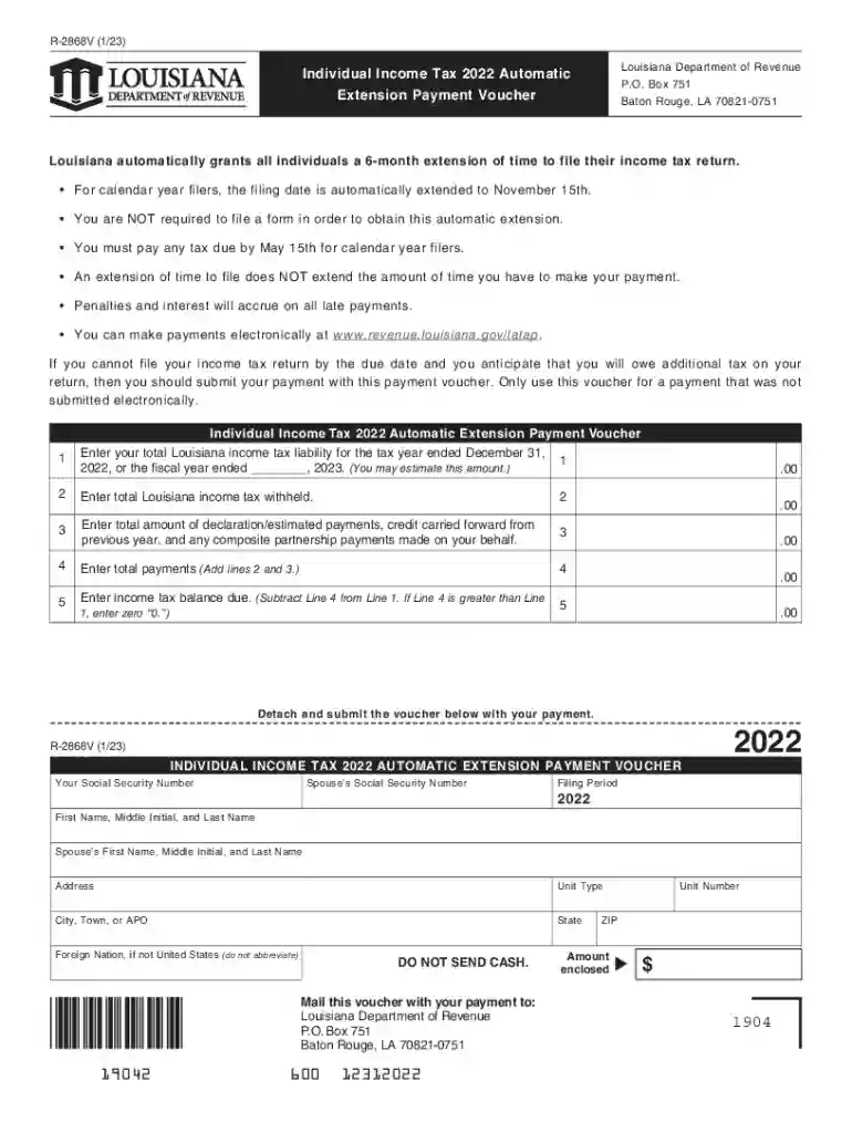 louisiana tax extension 2022 Preview on Page 1