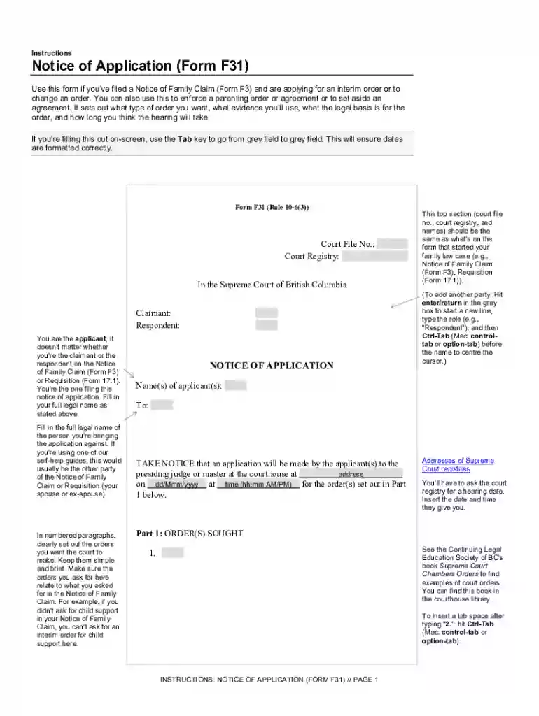 form f31 Preview on Page 1