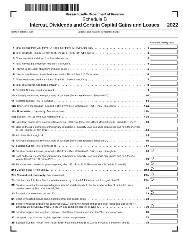 schedule b qualified dividends Preview on Page 1