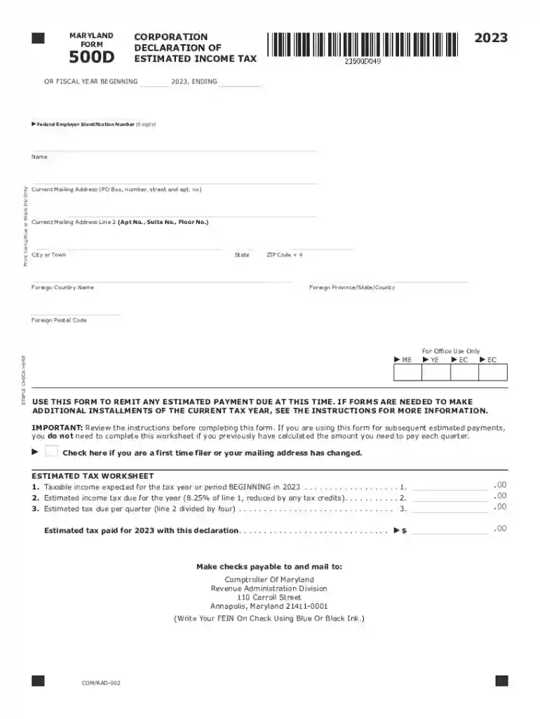 maryland 500dm instructions 2023 Preview on Page 1