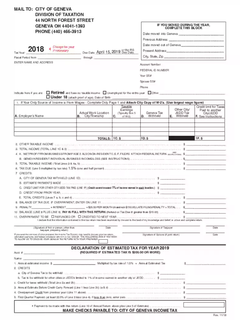2018 tax return form online Preview on Page 1