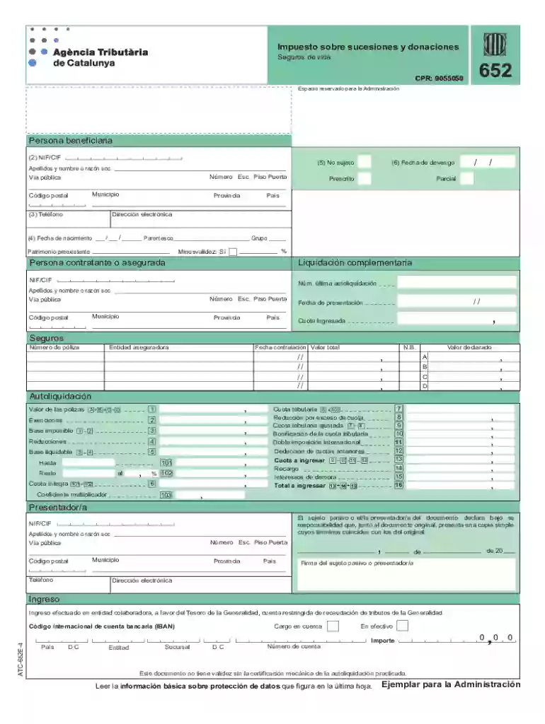 Impuesto Sobre Sucesiones Y Donaciones Preview on Page 1