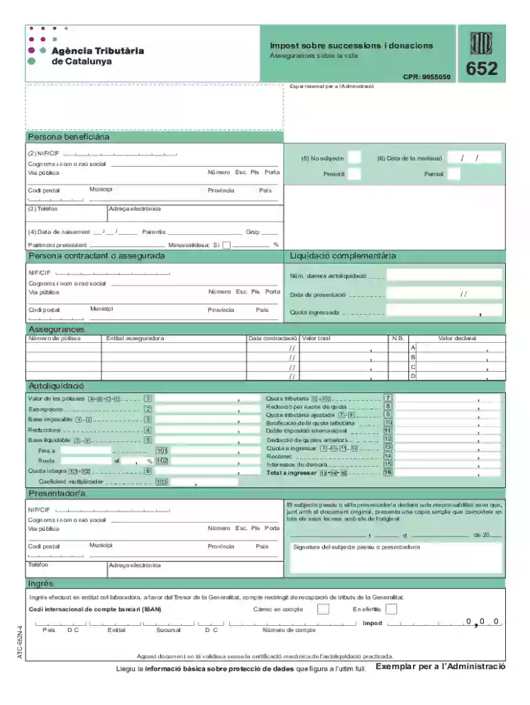 Impost Sobre Successions I Donacions Preview on Page 1