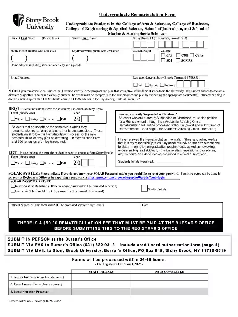 stony brook registrar Preview on Page 1