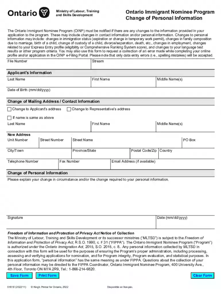 oinp e filing portal Preview on Page 1